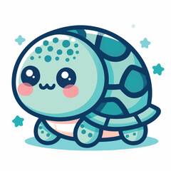 cute turtle image vector