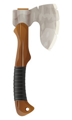 detailed vector illustration showing of fantasy and ancient weapons mace isolated on white background