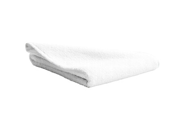 Isolated White Folded Towel