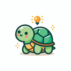 cute turtle image vector