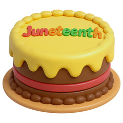 Celebratory juneteenth cake festive gathering food display colorful environment close-up view cultural significance