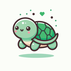 cute turtle image vector