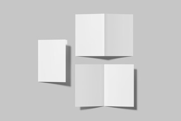 A5 Bifold Brochure Blank Mockup