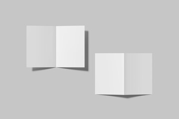 A5 Bifold Brochure Blank Mockup
