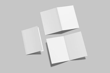 A5 Bifold Brochure Blank Mockup