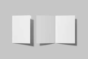 A5 Bifold Brochure Blank Mockup
