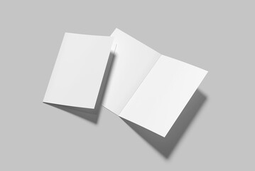 A5 Bifold Brochure Blank Mockup
