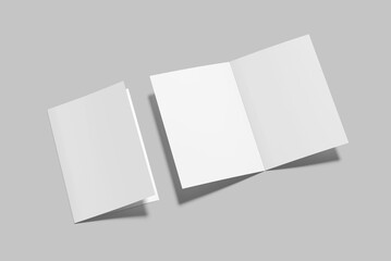 A5 Bifold Brochure Blank Mockup