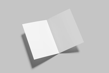 A5 Bifold Brochure Blank Mockup
