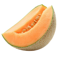 Isolated Melon Slice