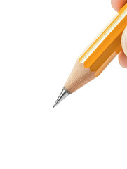 Isolated Close-Up of a Pencil Tip