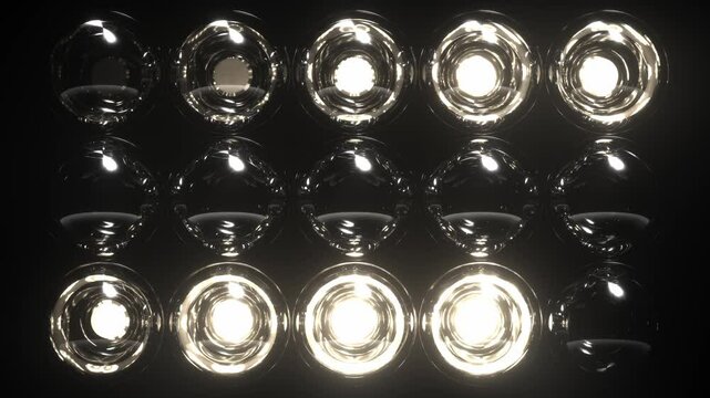 Lights Flashing Wall Showtec VJ Stage Floodlight 4K Blinder Blinking Lights Flash Club Flashlights Disco Lights Matrix Beam Lights Bulb Halogen Headlamp Lamp Nightclub Turn Off On Loop