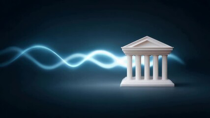 Connection of financial data or financial transactions through banks. Online banking technology. Digital wallet and virtual bank. - Powered by Adobe