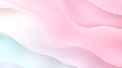 Obraz premium Abstract flowing pink and purple satin waves create a soft, smooth, light textile design