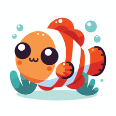 cute nemo fish vector image