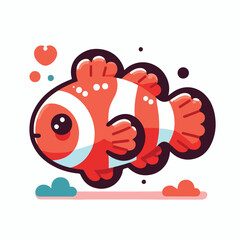 cute nemo fish vector image