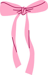 Cute Petite Ribbon Bow With Short Ends