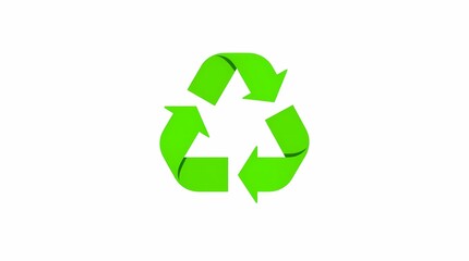 Green Recycle Arrows Symbol Eco-Friendly Reuse and Sustainability Icon