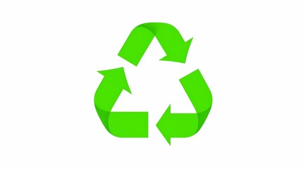 Obraz premium Green Recycling Symbol Reduce, Reuse, Recycle for a Sustainable Future