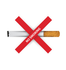 no smoking sign. vector illustration.