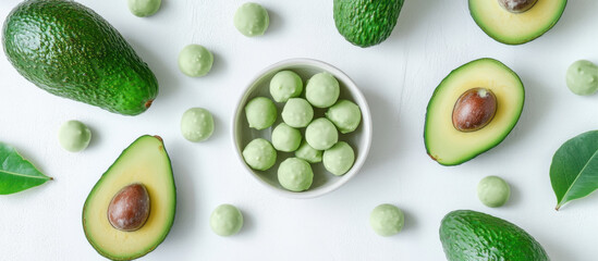 Avocado and Green Candies: A Healthy and Delicious Combination