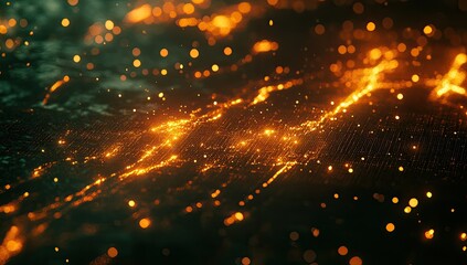 Obraz premium Abstract fiery landscape