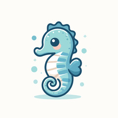 cute hippo vector image