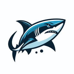 fierce shark vector image
