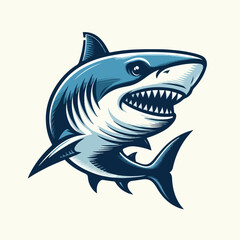 fierce shark vector image