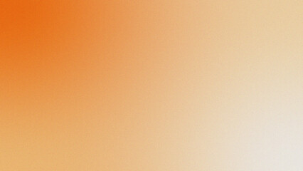 Abstract orange and cream gradient background with subtle grain texture for artistic design