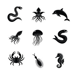 Small animal of sea vector illustration