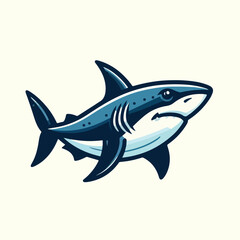 Obraz premium fierce shark vector image
