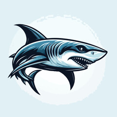 fierce shark vector image