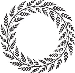 Floral design logo element. floral border, frame corners 