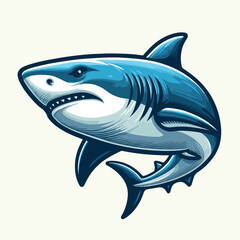 fierce shark vector image