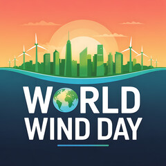 Fototapeta premium World Wind Day Story Energy