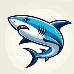 fierce shark vector image