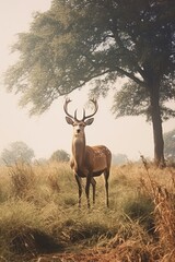 Fototapeta premium Deer wildlife animal mammal.