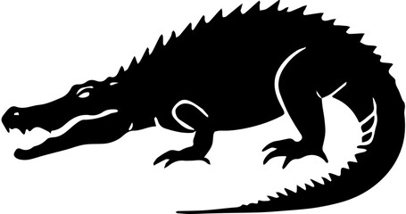 vector illustration of a crocodile 