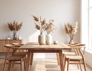 Light-filled modern dining room