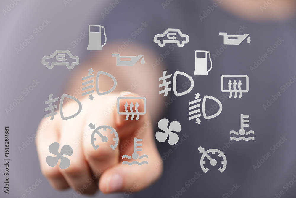 Poster Learn to identify and understand your car's warning lights.  Prevent costly repairs with this helpful guide!