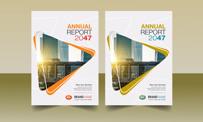 Annual Report Cover Book Design Template