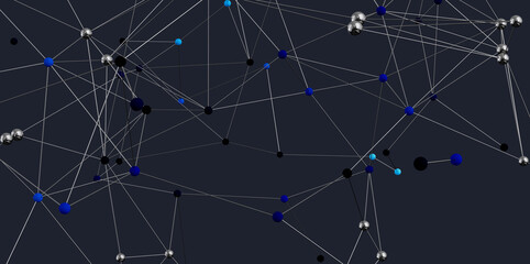 Futuristic network graphic.  Ideal for tech, AI, and connectivity concepts.