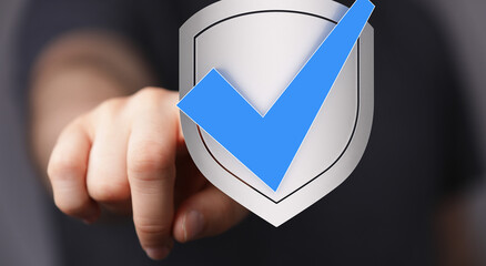 Digital security, data protection, online safety, secure shield, verified, privacy, trust,...