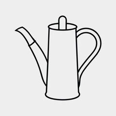 Obraz premium line art of a agriculture tool on the white background.5.eps