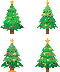 christmas tree and decorations