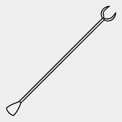 Obraz premium line art of a dibber on-the-white-background- (1).eps