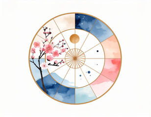 Obraz premium Colorful Japanese art style image