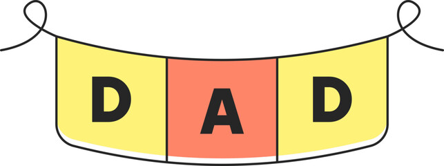Father's Day Element Illustration