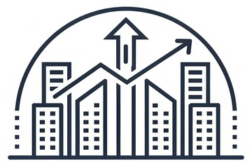 Flat Icon of Business Meeting &ndash; Minimal Design on White Background
